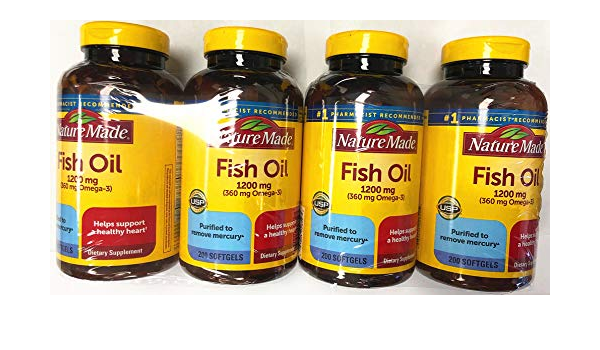 Nature Made Fish Oil Omega-3 1200mg (4 