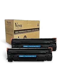 V4INK cartucho toner color negro CF283A 83A compatible con LaserJet Pro M127 M127FW FN M125 125FW 125A M201 M225MFP. Paquete de 2 Negro (Black Navy)