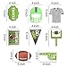 Anor Wishlife 30Ct American Football Hanging Swirl Decorations - Football Game Day Decorations,Sport Game Day Party Supplies