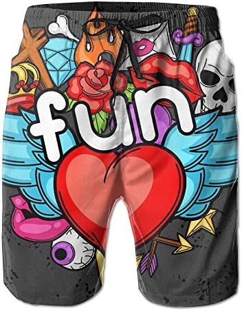 Male Red Wings Cartoon Funny Shorts