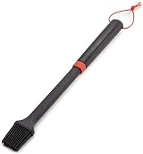 Weber Grill Brush 40cm Silicone Bristles Basting Oiling Dishwasher Safe Black view 1