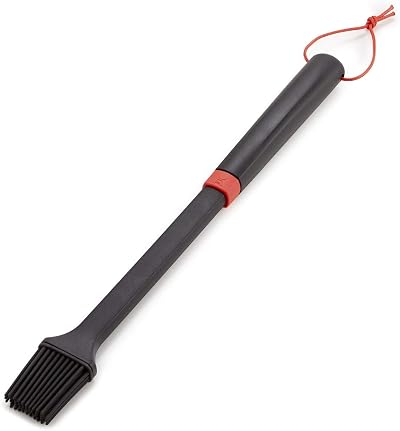 Weber Grill Brush 40cm Silicone Bristles Basting Oiling Dishwasher Safe Black