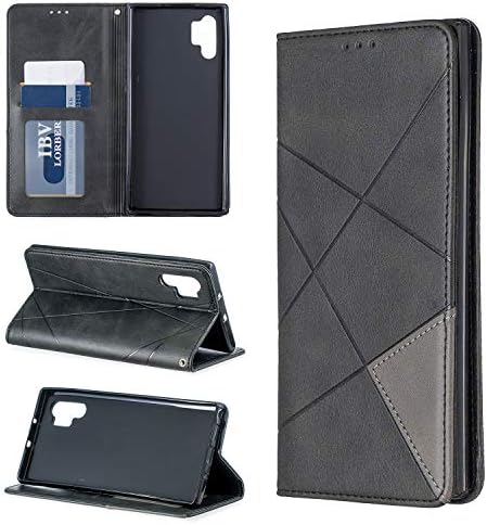 nincyee Wallet Case for Samsung Galaxy Note 10+,Vintage Butterfly Rhombus Mandala Embossing Pattern Premium Leather Flip Cover for Samsung Galaxy Note 10 Plus