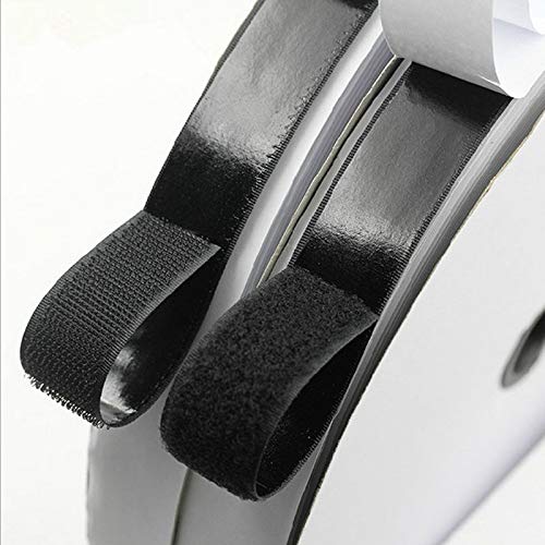 Vkey 3/4 inch Self Adhesive Fastener 12M Rolls Hook Loop Tape Sticky Back Tape Black … - Thumbnail 7
