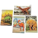 US Toy - Assorted Dinosaur Theme Mini Spiral Notebook Memo Pads (1-Pack of 12)
