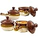 Gibson French Onion Soup Crock Bowls with Handles, 15 Ounce - Set of 4