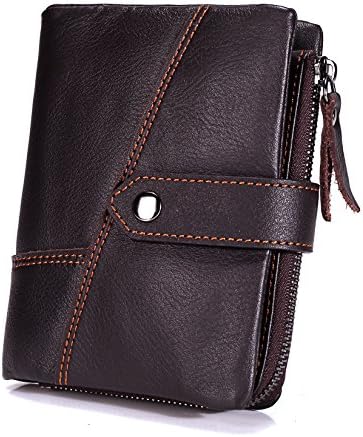 RFID Blocking Genuine Leather Wallet Card Holder for Men