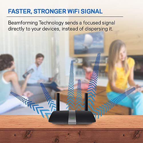 Linksys EA6350 DualBand WiFi Router For Home (AC1200 Fast Wireless