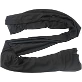 Evolve Wrap Scarf, Black, Large, Pack of 1 | Lightweight Breathable Fabric, Reduces Friction, Versatile Hair &amp; Fashion Accessory, Minimizes Frizz &amp; Breakage