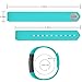 moreFit Slim Band, Adjustable Replacement Strap Slim Smart Wristbands (Green)