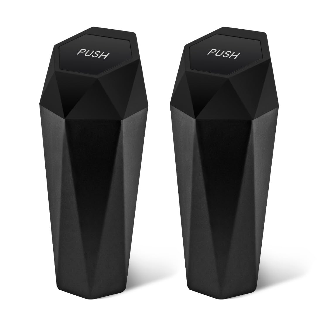 Photo 1 of 2-Pack Car Trash Cans with Lid - Portable and Leakproof, Ideal for Car Interior, Home, and Office Organization