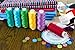 Paxcoo 30 Assorted Color Polyester Sewing Thread Spools 250 Yards Each with Sewing Needles and Soft Measuring Tapes