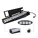 32W LED Lightbar Visor Light Windshield Emergency Strobe Split Mount Deck Dash Lamp (Purple&White)