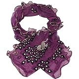 Julycoffee 6ft Peacock Long Soft Scarf Purple Stole for Pretty Women SJ1378