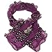 JISTL 6ft Peacock Long Soft Scarf Purple Stole for Pretty Women SJ1378