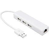 LENTION 3 USB Port Hub with RJ45 Lan Adapter Laptop Ethernet Dock Network Extender for MacBook Air Pro / Surface Book / Dell XPS / Asus / Lenovo / HP