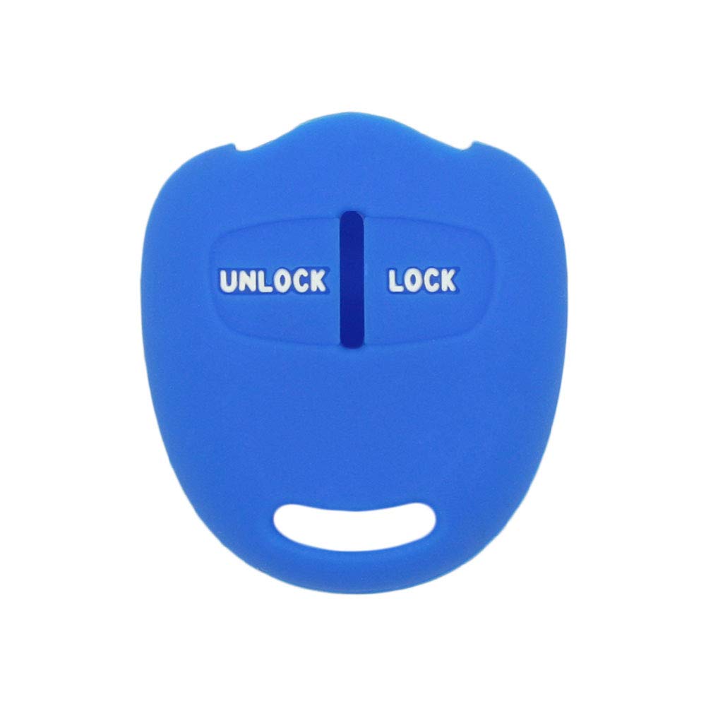 BROVACS Silicone Cover Protector Case Holder Skin Jacket Compatible with MITSUBISHI 2 Button Remote Key Fob CV4524 Deep Blue