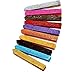 Aokbean 10pcs Colors Antique Carved Wax Sealing Sticks for Retro Vintage Wax Seal Stamp SEW01