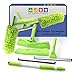 Modern Domus 74 Inch Window Cleaning Kit - Squeegee with Flexible Head - 2 in 1 Window Cleaner Tool for High Windows, Shower Glass, Car Windshield