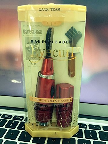 Eyecurl II Electric Heated Eyelash Curler Extension Brush Korean Hot Award Winning Production For Making Up (Red)