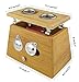 Winterworm® Bamboo Two Hole Healing Box for Moxa Moxibustion Medicine Therapy
