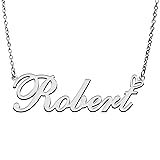 Robert Custom Personalized Name Necklace with Heart