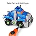 SainSmart Jr. HAP-P-KID Cybotronix Take-A-Part Robot for Kids, Pretend Tool Construction Toy Truck Screwdriver Building Set 3-In-1 with Electric Drill (42 Pieces)