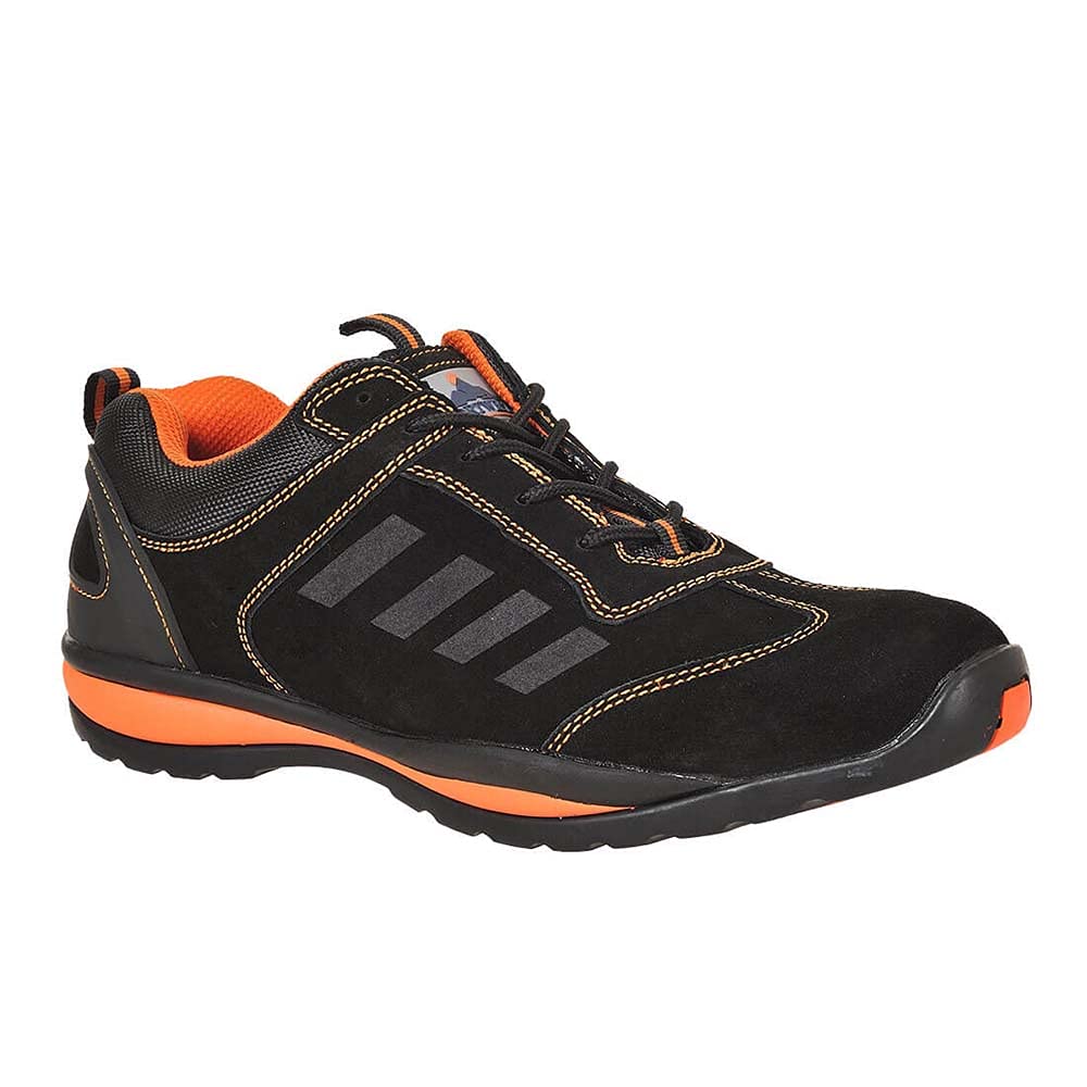 Portwest Steelite Lusum Safety Trainer S1P HRO, Size: 42, Colour: Orange, FW34ORR42