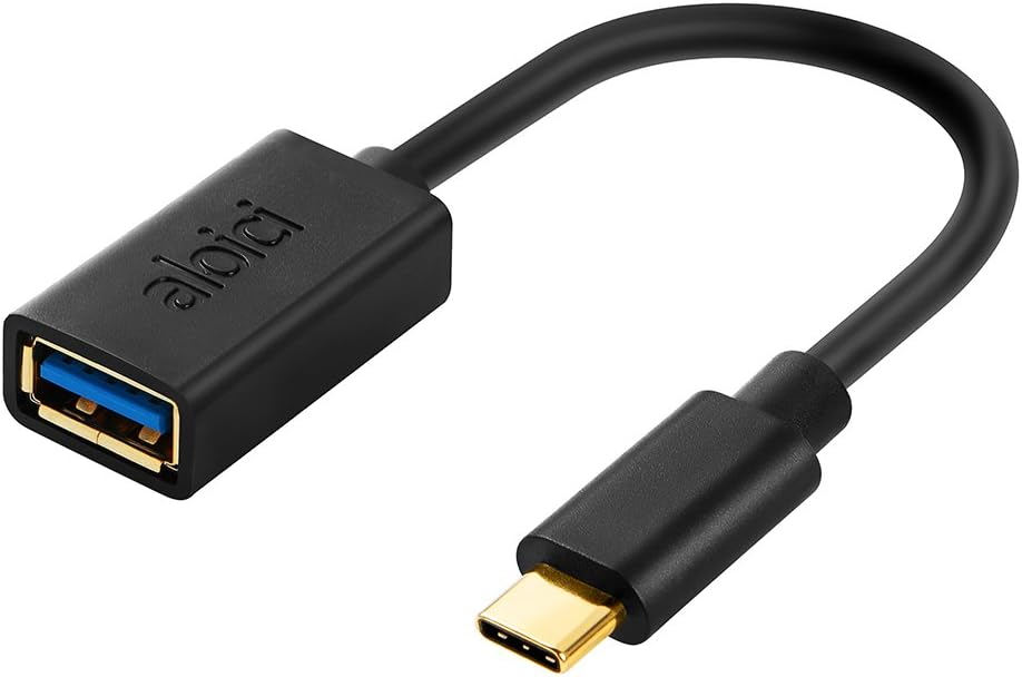 Aloici® OTG USB 3.0 Adaptor Cable Type C with Type A USB Male to USB 3.0 Female Host Mode 0.5 Feet usb3.1 for Mobile Phones and PC & Tablet Type C Connector TPY Amp For USB Stick USB Keyboard ETW