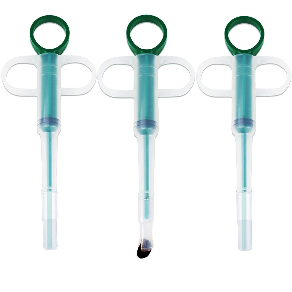 Photo 1 of Naturahand 3PCS Pet Pill Shooter Plunger Popper for Small Cats Dogs Soft Tip Tablet Pusher Animal Medicine Medical Feeding Tool Accessories for Animals