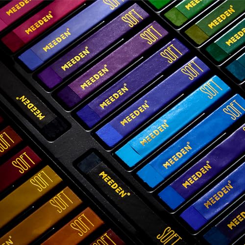 MEEDEN Pasteles al óleo suaves para artistas: 48 colores con 2 pasteles al óleo cuadrados blancos y 2 negros adicionales para artistas, adultos, crayones de pastel al óleo profesionales para mezclar