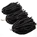 3 Pack spring twist hair 8 inch Crochet Braids Light Brown Synthetic expression Braiding Hair 110g/pack…