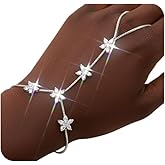 Wriidy Hand Chains Bracelet Sun Body Chain Flower Ring Bracelets Jewelry for Women