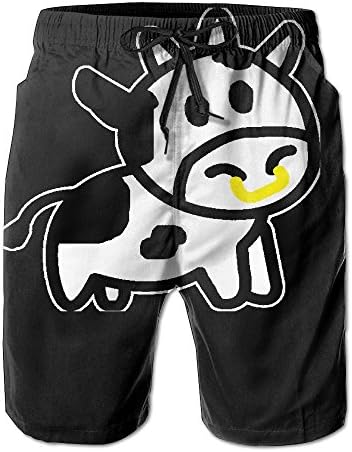 HodyHodyBog Mens Cow Summer Leisure Boys Beach Shorts Surfing Pants XX-Large