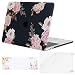 MOSISO MacBook Pro 15 inch Case 2019 2018 2017 2016 Release A1990 A1707, Plastic Pattern Hard Shell & Keyboard Cover & Screen Protector Compatible with MacBook Pro 15 Touch Bar, Peony Blossom