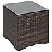 Best Choice Products Wicker Rattan Side Table Outdoor Patio Furniture Garden Deck Pool