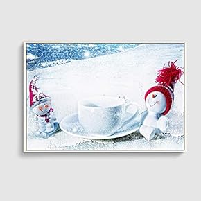 Framed Canvas Home Artwork Decoration Merry Christmas Canvas Wall Art for Living Room, Bedroom - 16x24 inches