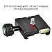 UTEBIT Quick Release Clamp Arca 50mm Aluminum 1/4 Inch Screw Arca-Swiss QR Plate Clamps with 3/8'' Adapter Tripod Ballhead Mount