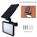 FARSIC 48 LED Solar Lights Spotlight Outdoor Landscape Lighting Waterproof Wall Adjustable Light for Night Security and Lawn Lamp Bright (White Light)