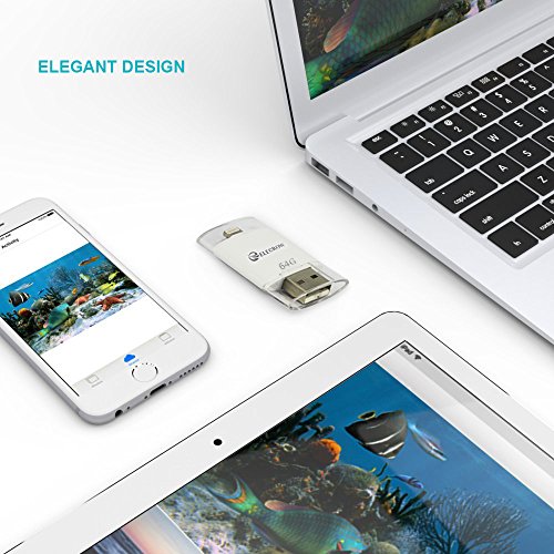 Elecrow 64GB USB Flash Drive External Storage Memory Expansion Adapter Compatible with iPhone 5, 5s, 5c, 6, 6 Plus, 6s, 6s Plus 7 7Plus iPads iPods iOS PC - Thumbnail 7