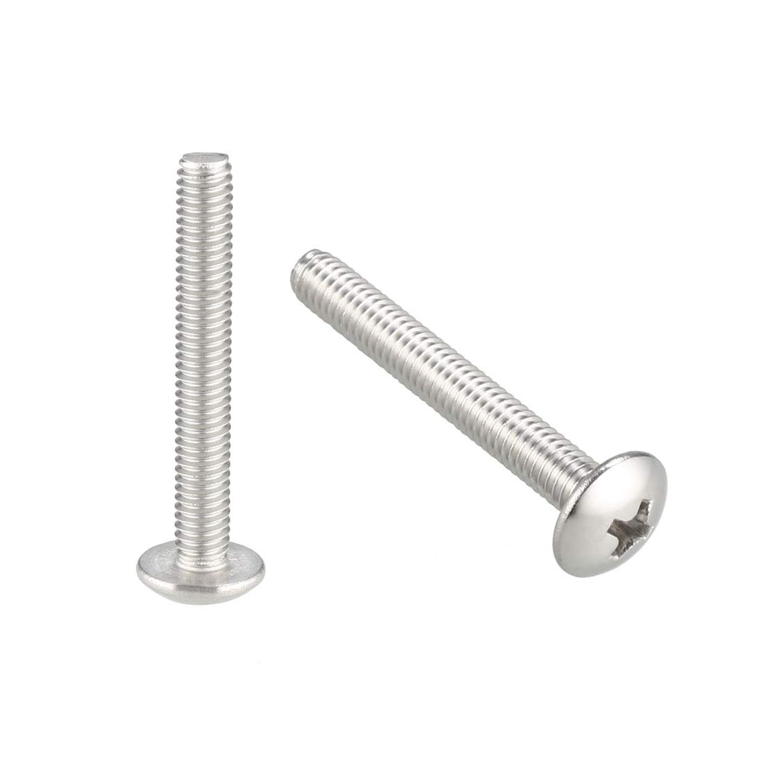 sourcing map Machine Screws, M4x30mm Phillips Screw, 304 Stainless Steel, Fasteners Bolts 20Pcs