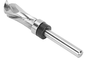 LICAEVEY Durable Tungsten Steel Spiral Pattern Template Router Bit for Slotting Melamine Board 1/4in Shank for Various Woodwo