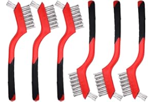 PAOTEEM 6 Pack Wire Brushes for Stone Surfaces: Remove Stubborn Stains with Ease, Wire Brushes for Glass Surfaces: Sparkling Clean Every Time, Wire Brushes for Home Use: Clean & Maintain Your Household Items