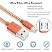 Micro USB Cable, Magic-T [4-Pack] 6ft/2m High Speed Nylon Braided Cable Charging/Sync Data Durable for Android, Samsung Galaxy, HTC, Nokia, Sony and Other Tablet Smartphone (Green,Pink,Orange,Blue)