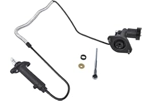 Tiny Force Clutch Master and Slave Cylinder Assembly Compatible with 1997-2002 Jeep Wrangler 2.5L 4.0L Replace CC649041 136.67719 52107652AB