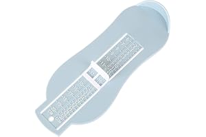 Baost 1Pc Professional Baby Foot Measuring Gauge Kids Shoe Sizer Infant Toddler Foot Measure Tool Shoes Size Measuring Ruler for 0-8 Years Old Use Blue