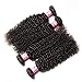Sunber Brazilian 100% Unprocessed Virgin Kinky Curly Human Hair Weave 3 Bundles Deep Curly Hair Extensions Mixed Length Natural Color (8 10 12inch)