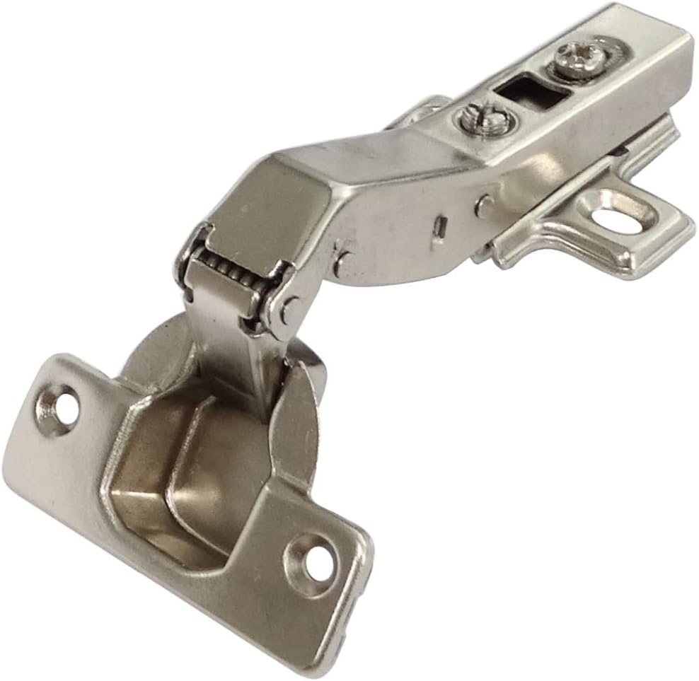 AERZETIX: 2x Bisagra de cazoleta curvas 45° con clip amortiguador para puerta de muebles C41047