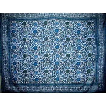 Amazon.com: Bagroo Print Indian Bedspread, Double Size
