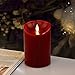 Luminara LED Flameless Candle, Flameless Real Wax Moving Wick LED Candle for Home, Party, Halloween, Wedding Decor with Timer Control Cinnamon Scent 3.5